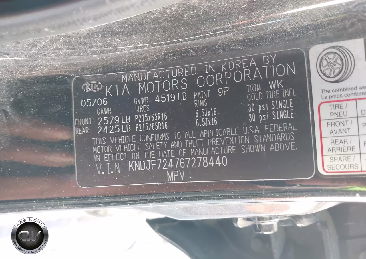 2006 Kia Sportage Lx VIN:KNDJF724767278440 - 9
