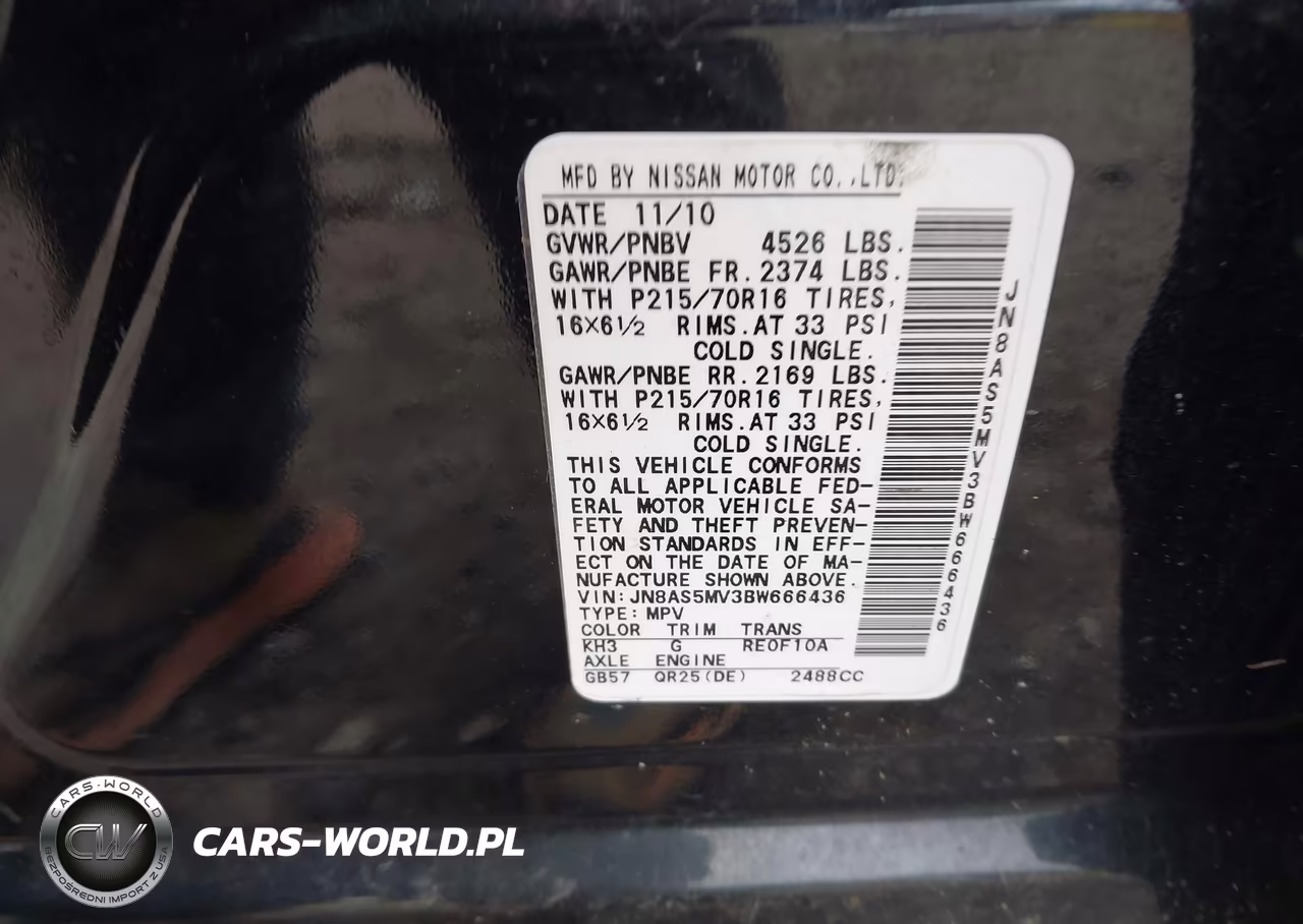 2011 Nissan Rogue S VIN:JN8AS5MV3BW666436 - 9