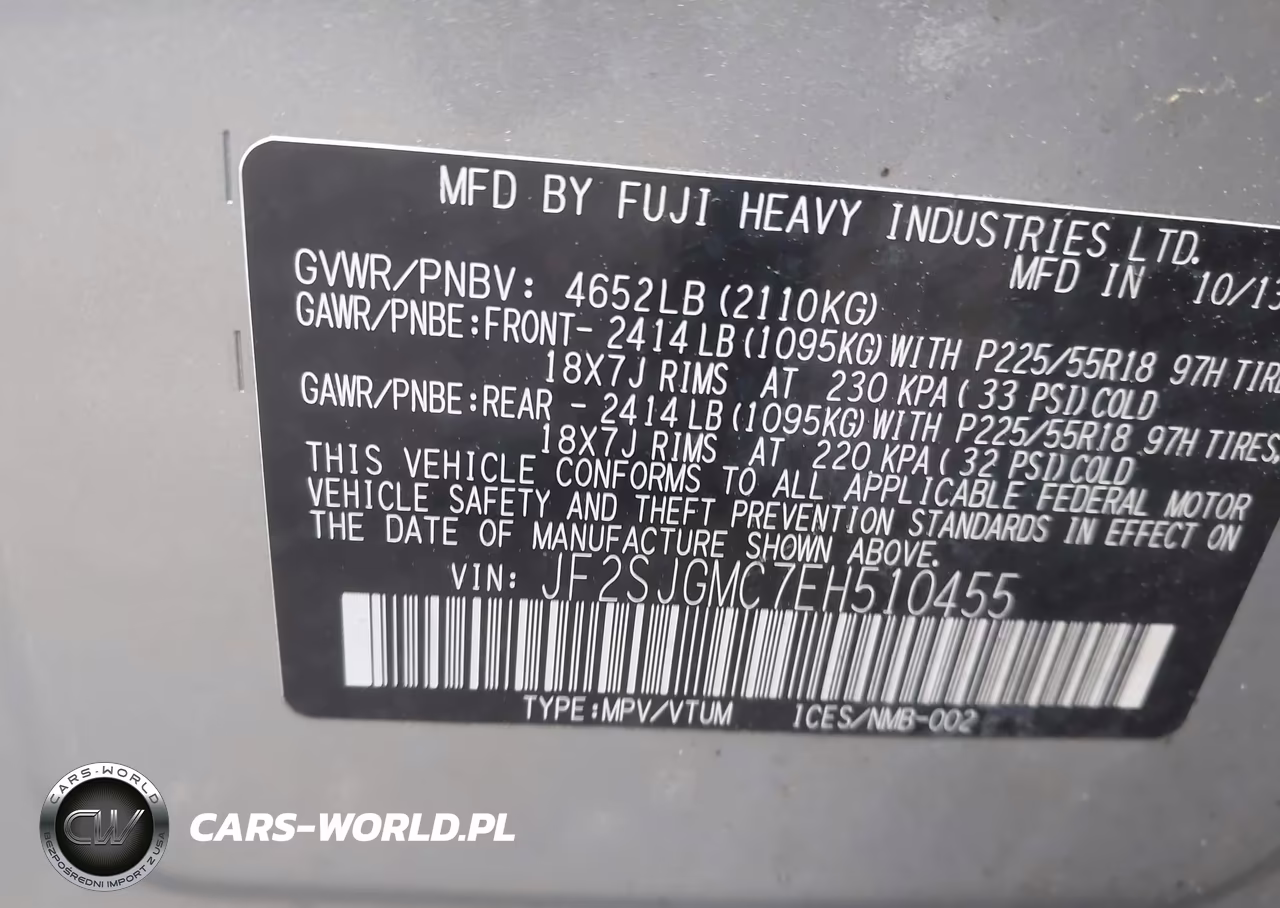 2014 Subaru Forester 2.0Xt Touring VIN:JF2SJGMC7EH510455 - 9