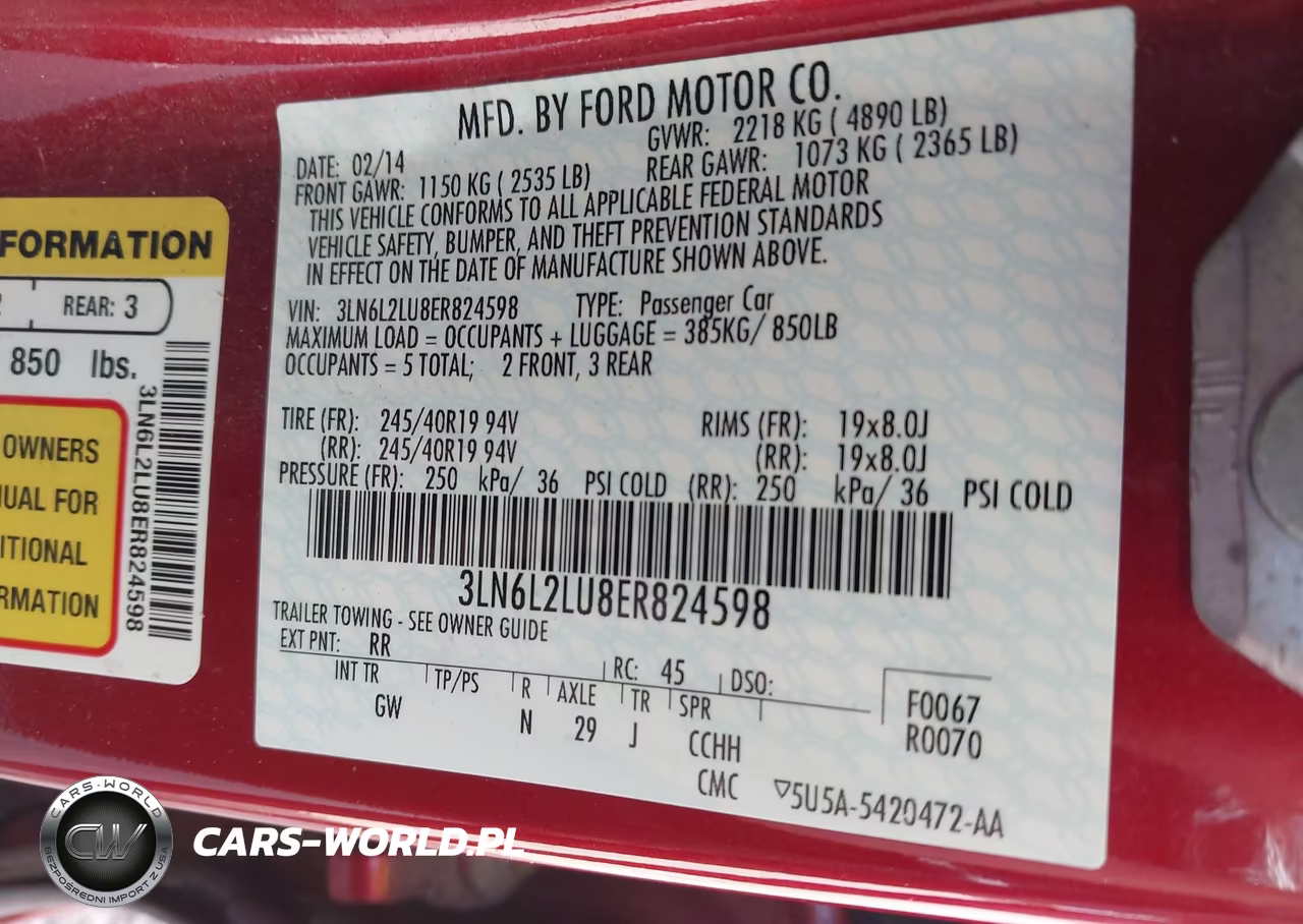 2014 Lincoln Mkz Hybrid VIN:3LN6L2LU8ER824598 - 9