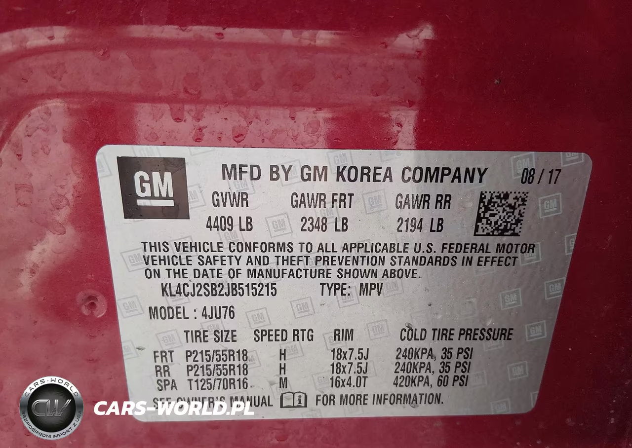 2018 Buick Encore VIN:KL4CJ2SB2JB515215 - 9
