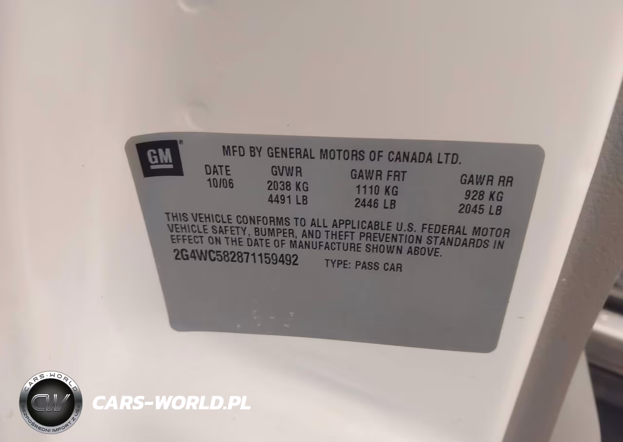 2007 Buick Lacrosse Cx VIN:2G4WC582871159492 - 9