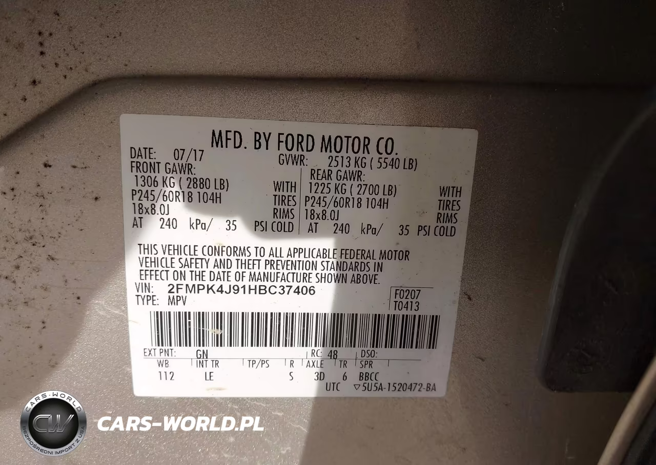 2017 Ford Edge Sel VIN:2FMPK4J91HBC37406 - 9