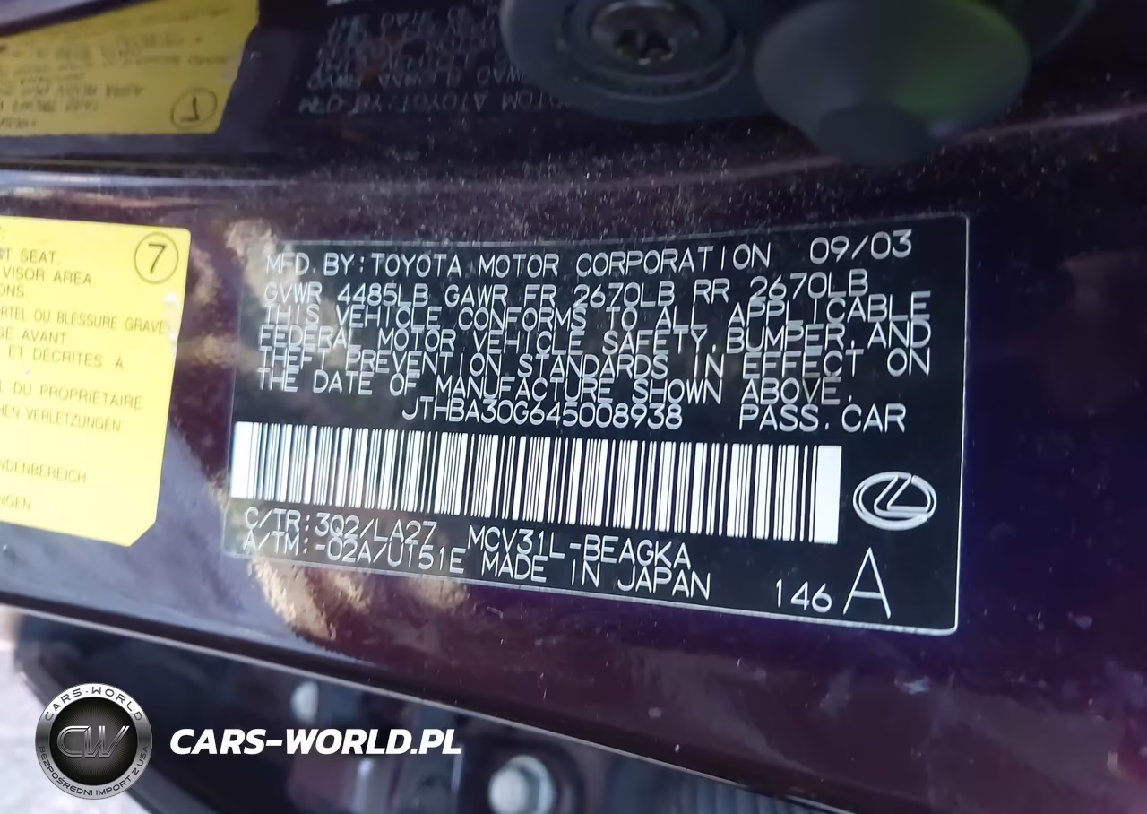 2004 Lexus Es 330 VIN:JTHBA30G645008938 - 9