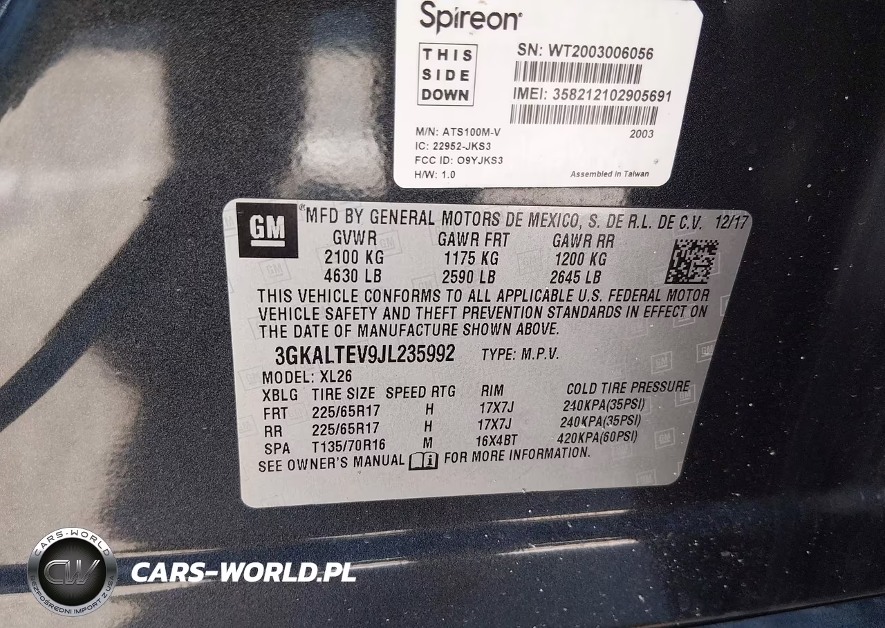 2018 GMC Terrain Sle VIN:3GKALTEV9JL235992 - 9