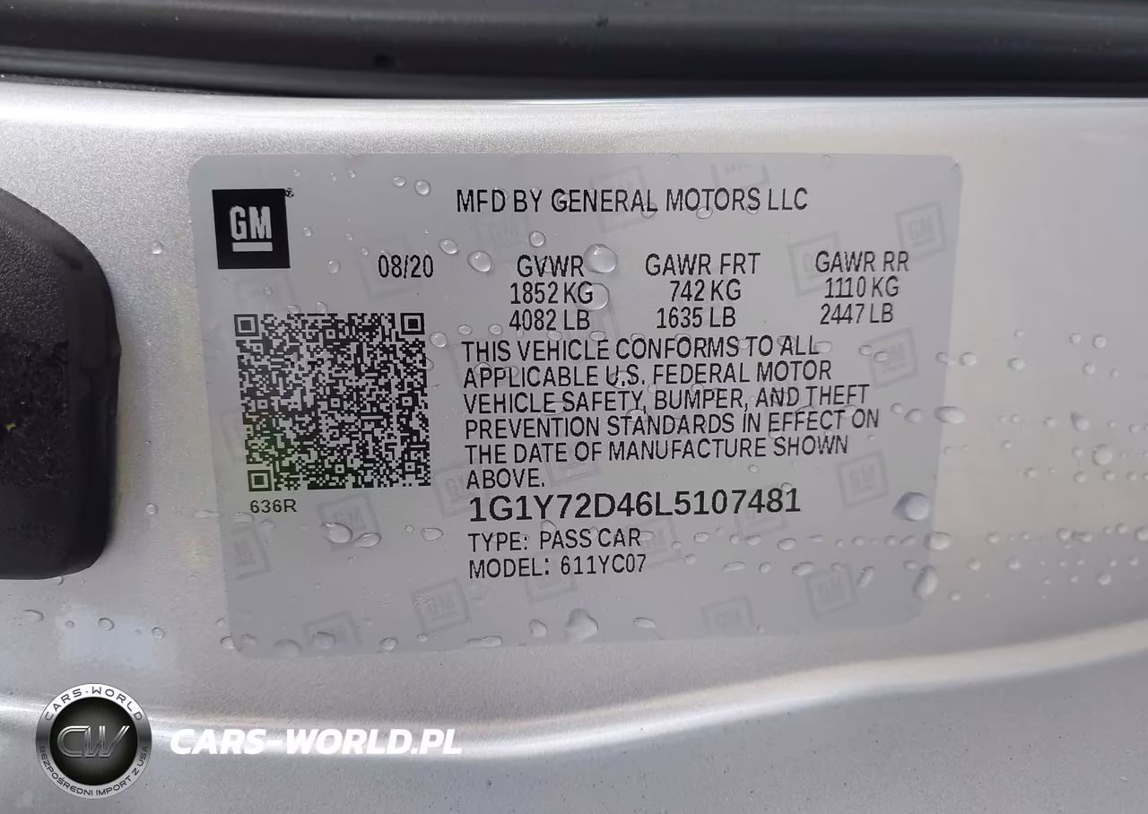 2020 Chevrolet Corvette Stingray Rwd 2Lt VIN:1G1Y72D46L5107481 - 9