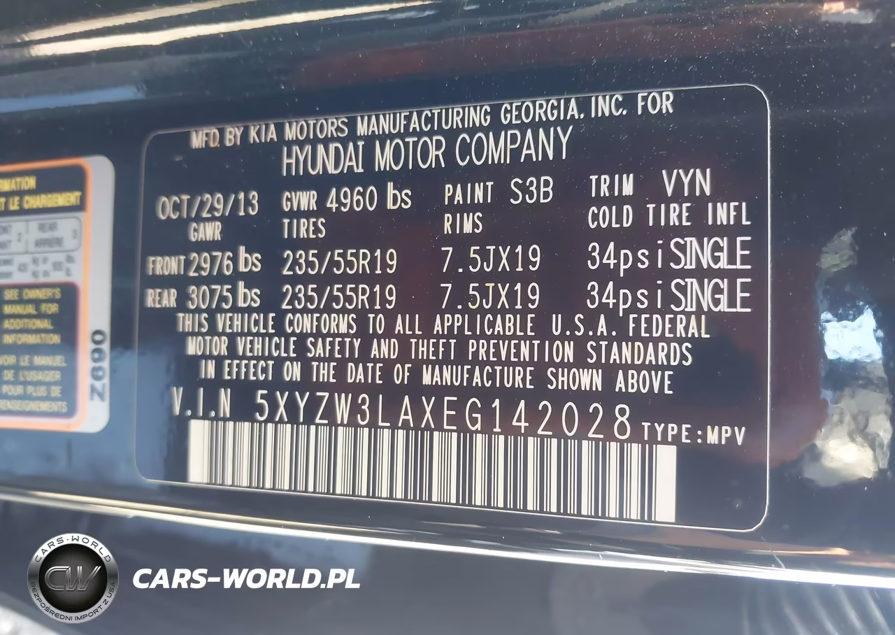 2014 Hyundai Santa Fe Sport 2.0L Turbo VIN:5XYZW3LAXEG142028 - 9