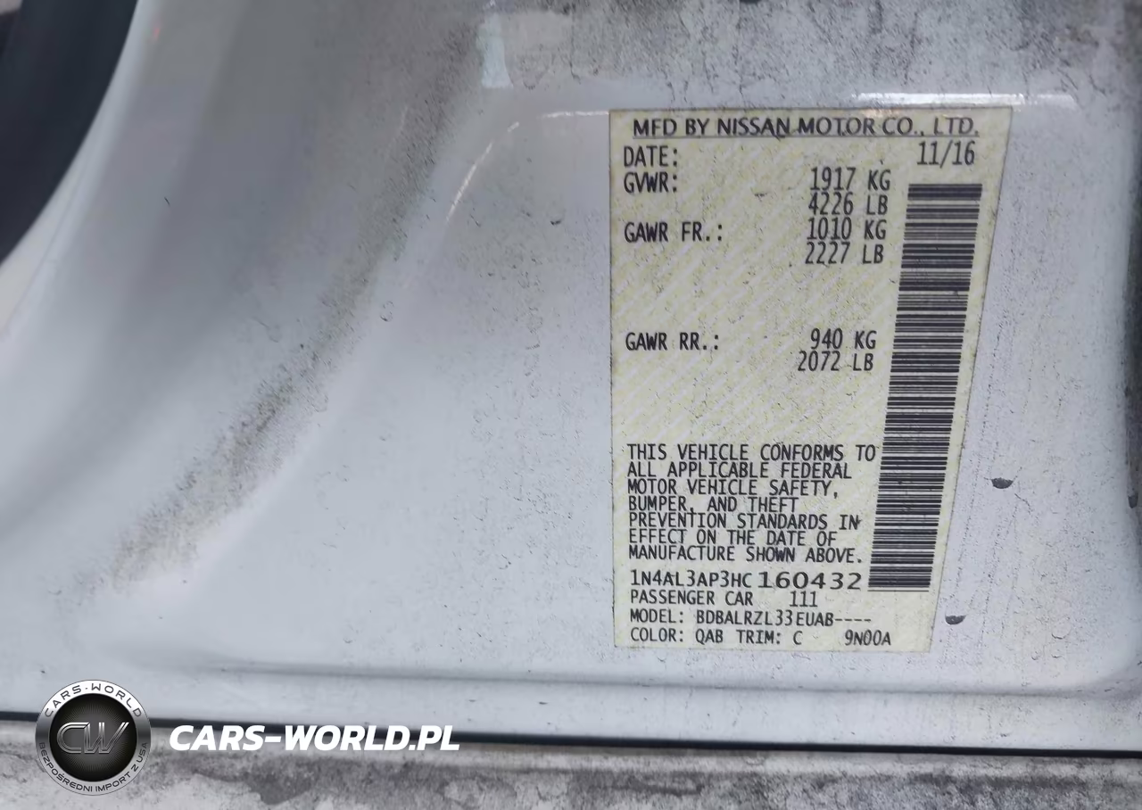 2017 Nissan Altima 2.5 Sl VIN:1N4AL3AP3HC160432 - 9