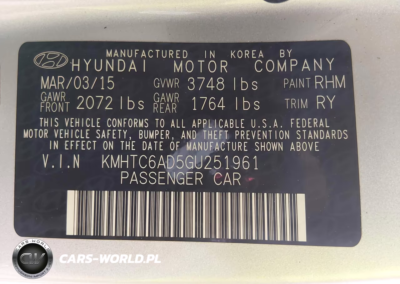 2016 Hyundai Veloster VIN:KMHTC6AD5GU251961 - 9