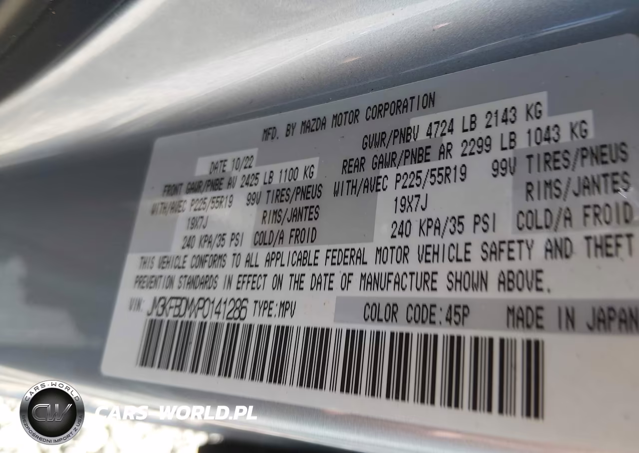 2023 Mazda Cx-5 2.5 S Premium VIN:JM3KFBDMXP0141286 - 9
