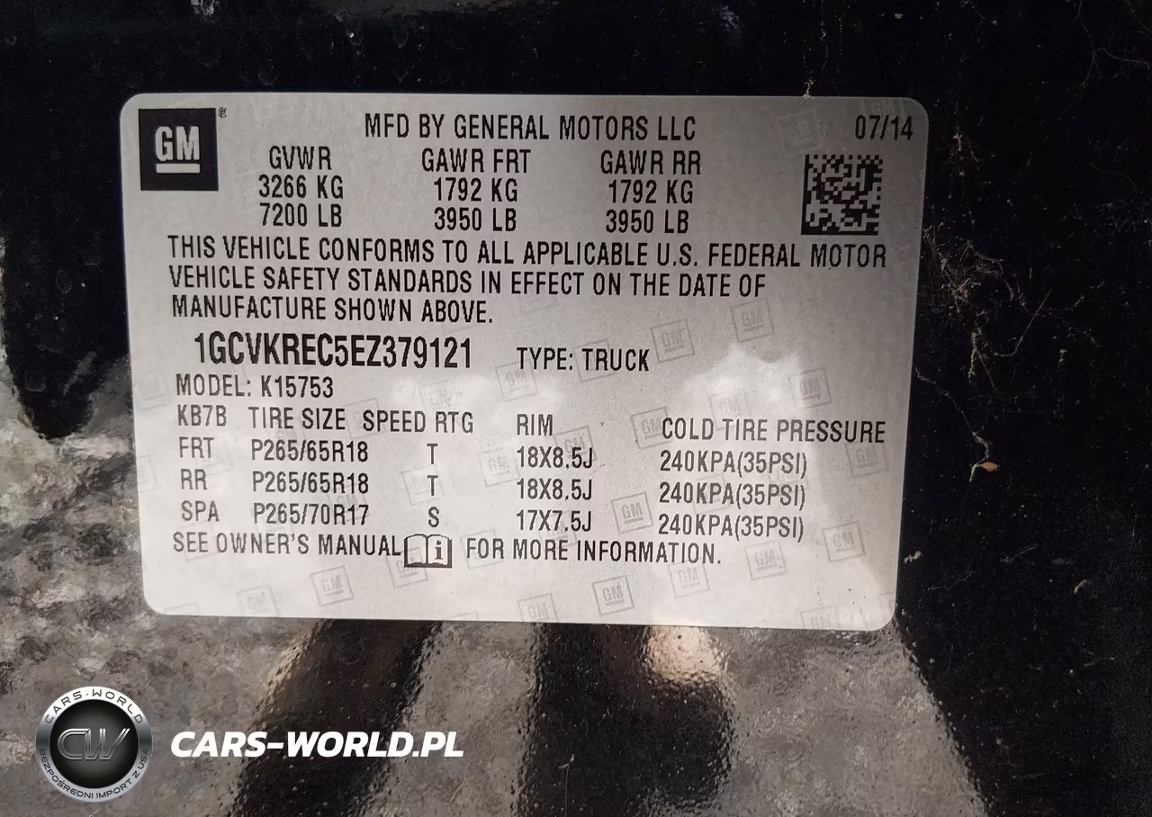 2014 Chevrolet Silverado K1500 Lt VIN:1GCVKREC5EZ379121 - 9