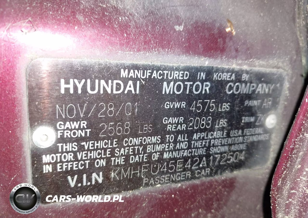 2002 Hyundai Xg350 L VIN:KMHFU45E42A172504 - 9