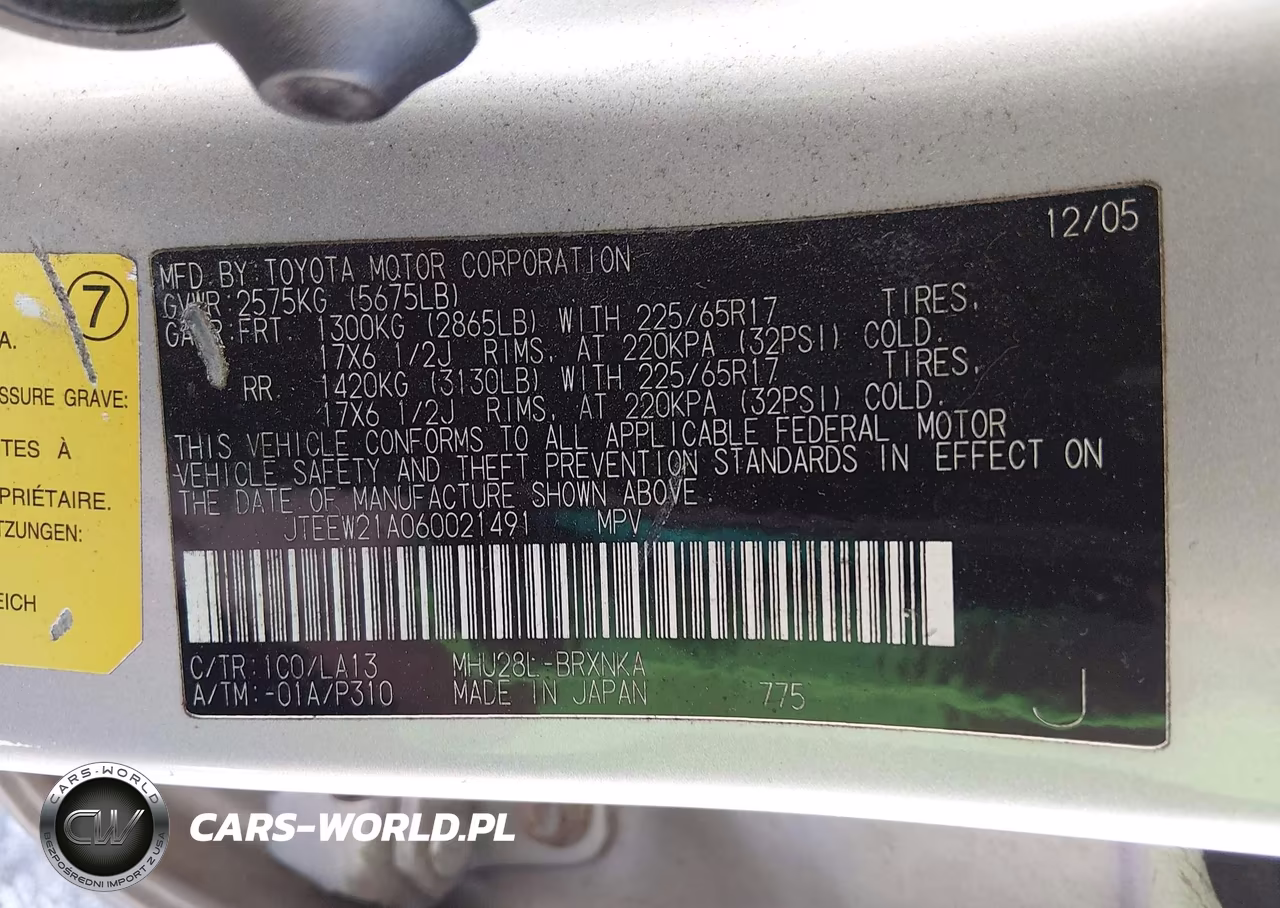 2006 Toyota Highlander Hybrid Limited V6 VIN:JTEEW21A060021491 - 9