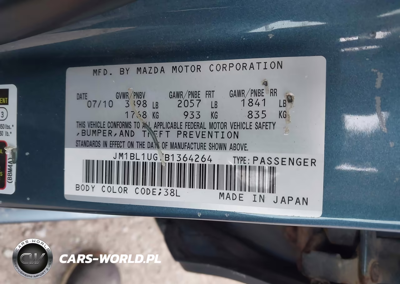 2011 Mazda Mazda3 I Sport VIN:JM1BL1UG7B1364264 - 9