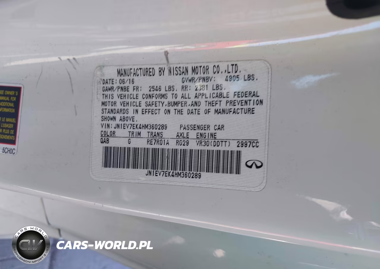2017 Infiniti Q60 3.0T Premium VIN:JN1EV7EK4HM360289 - 9