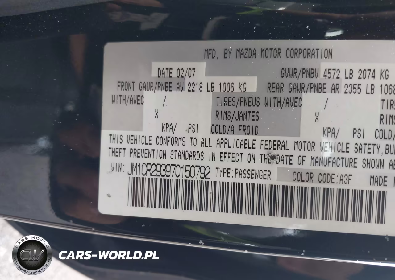 2007 Mazda Mazda5 Touring VIN:JM1CR293970150792 - 9