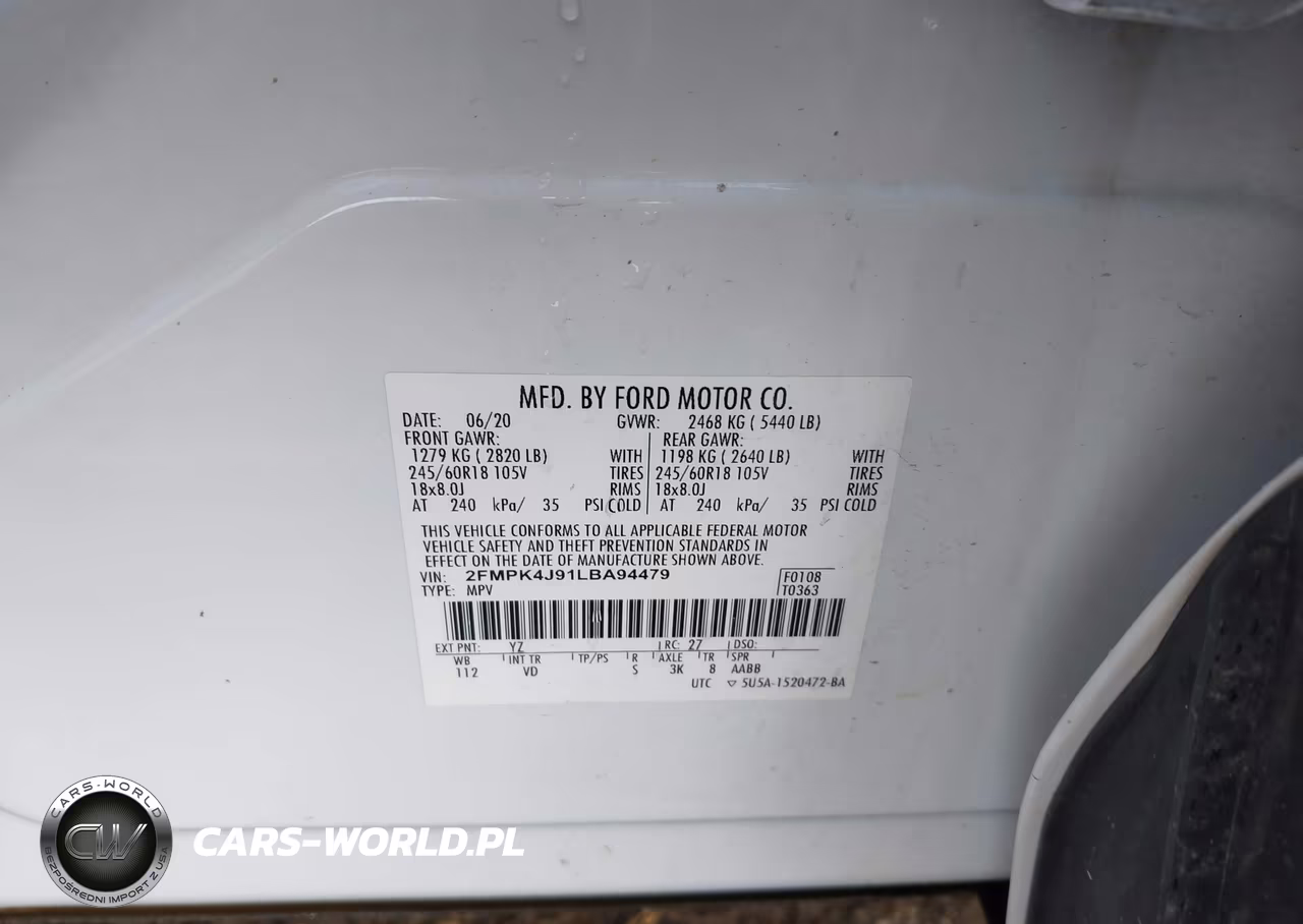 2020 Ford Edge Sel VIN:2FMPK4J91LBA94479 - 9