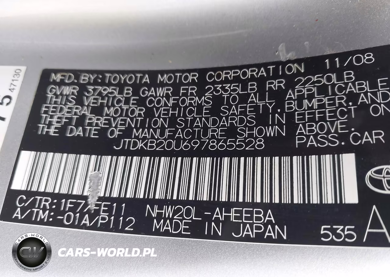 2009 Toyota Prius VIN:JTDKB20U697865528 - 9