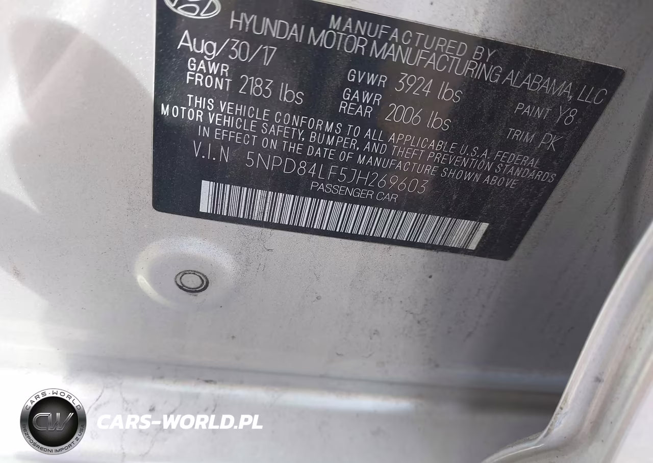 2018 Hyundai Elantra Sel VIN:5NPD84LF5JH269603 - 9