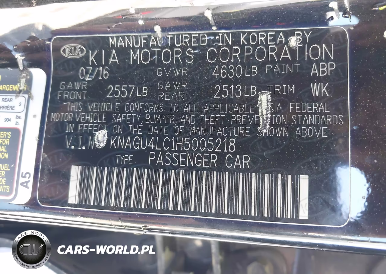 2017 Kia Optima Hybrid Ex VIN:KNAGU4LC1H5005218 - 9