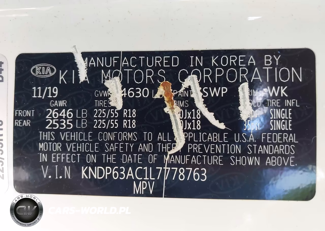 2020 Kia Sportage S VIN:KNDP63AC1L7778763 - 9