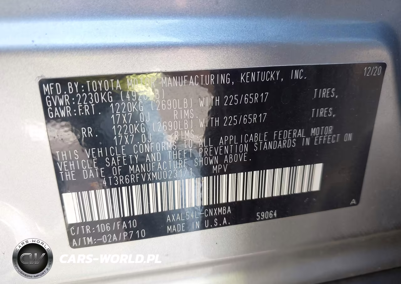 2021 Toyota Rav4 Hybrid Xle VIN:4T3R6RFVXMU023171 - 8