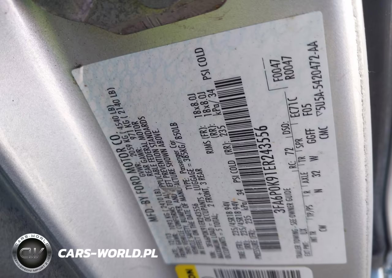 2014 Ford Fusion Titanium VIN:3FA6P0K91ER243556 - 9