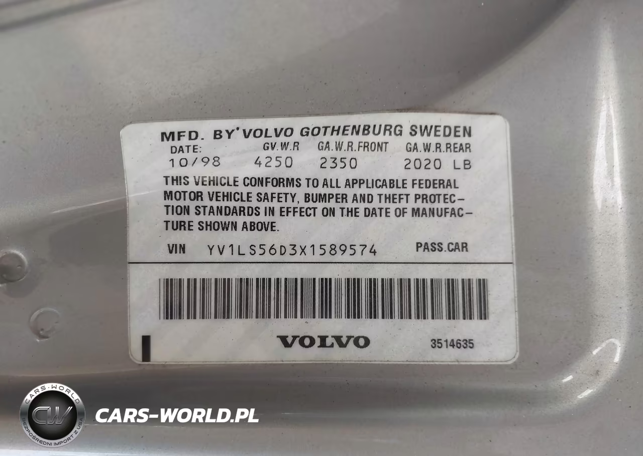 1999 Volvo S70 Glt VIN:YV1LS56D3X1589574 - 9