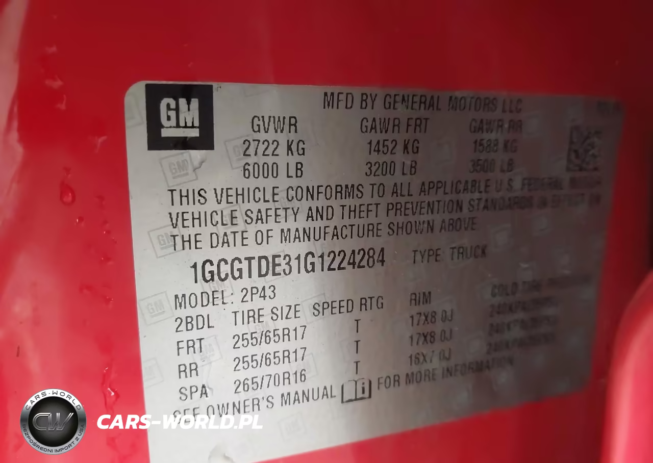 2016 Chevrolet Colorado Z71 VIN:1GCGTDE31G1224284 - 9