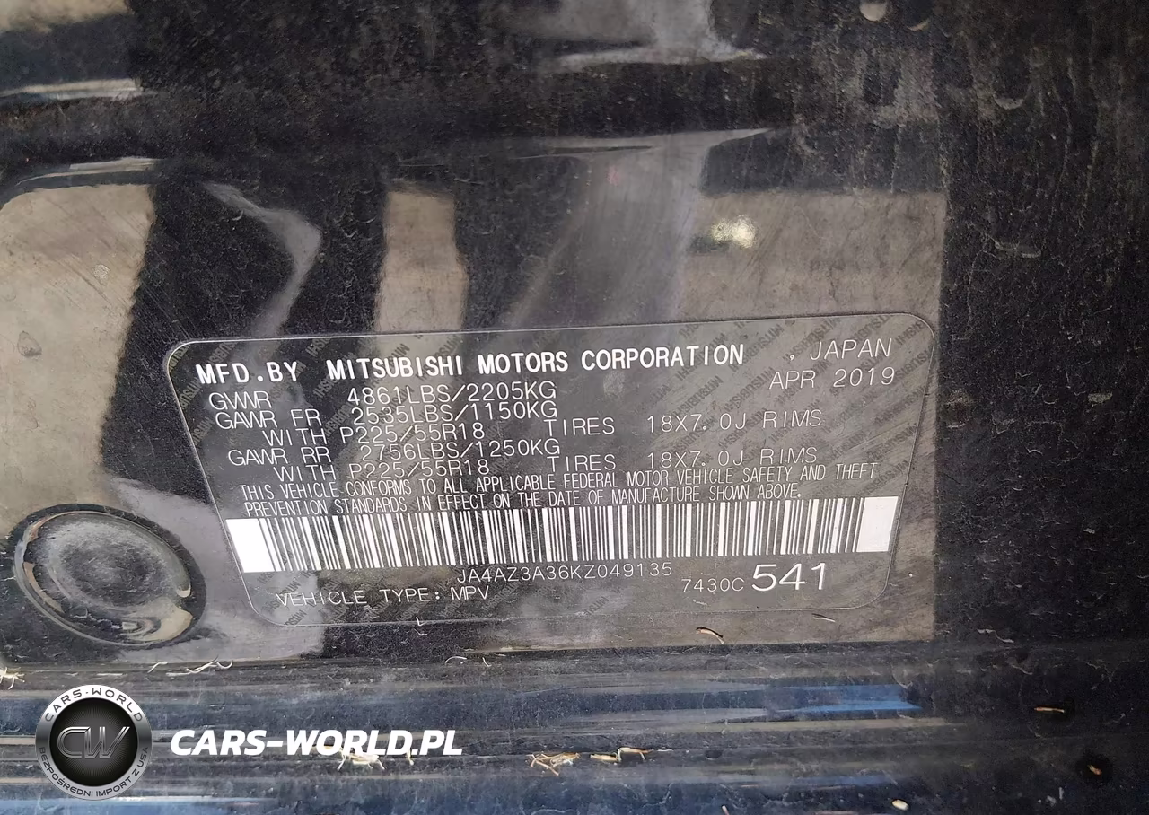 2019 Mitsubishi Outlander Se VIN:JA4AZ3A36KZ049135 - 9