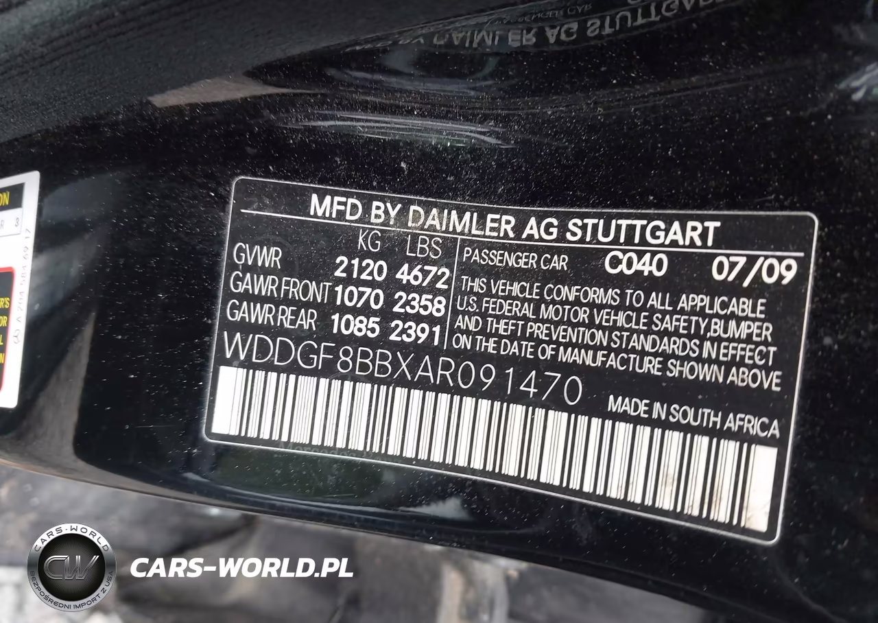 2010 Mercedes-Benz C 300 Luxury 4Matic-Sport 4Matic VIN:WDDGF8BBXAR091470 - 9