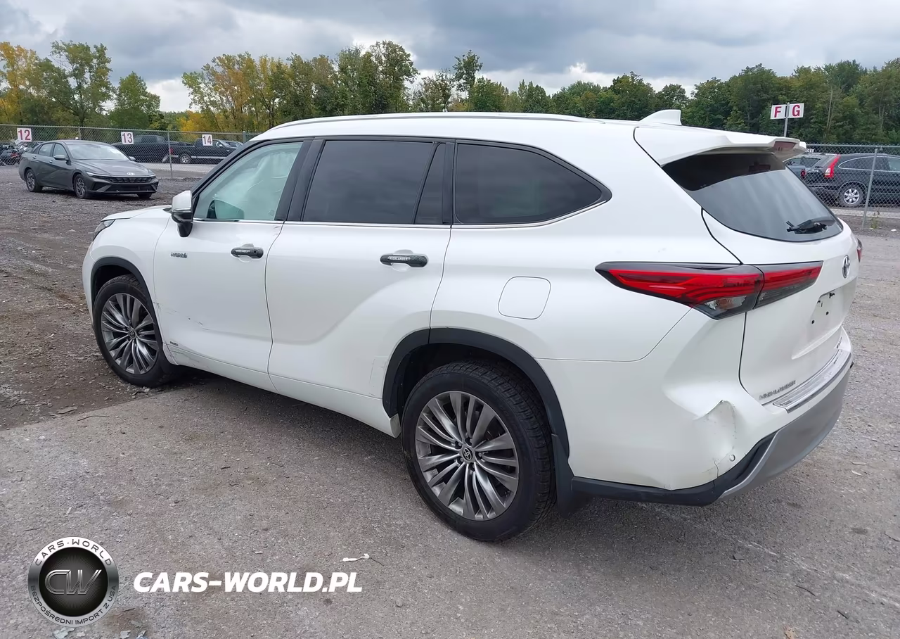 2021 Toyota Highlander Hybrid Platinum VIN:5TDEBRCH9MS016447 - 3