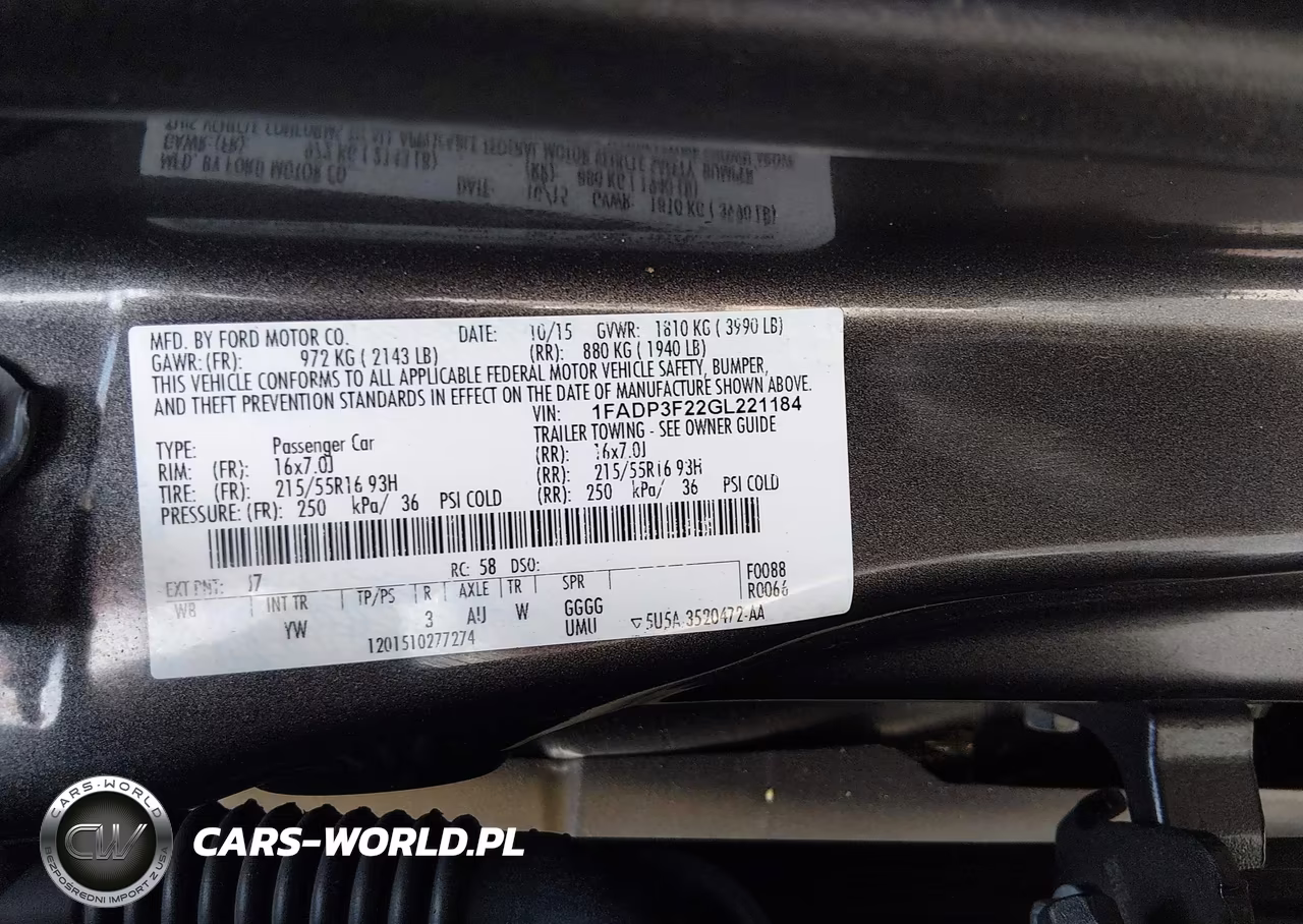 2016 Ford Focus Se VIN:1FADP3F22GL221184 - 9