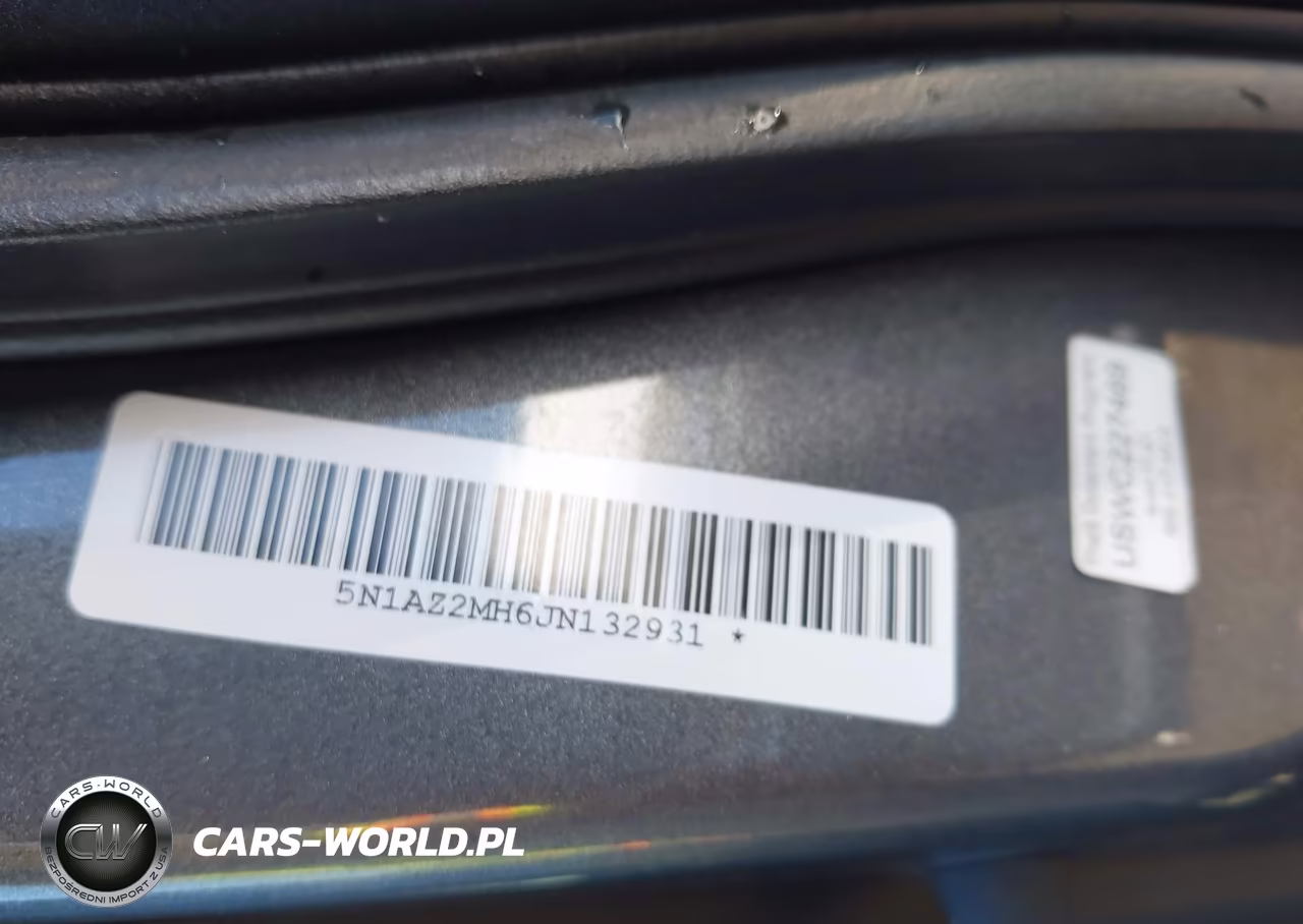 2018 Nissan Murano Sl VIN:5N1AZ2MH6JN132931 - 9