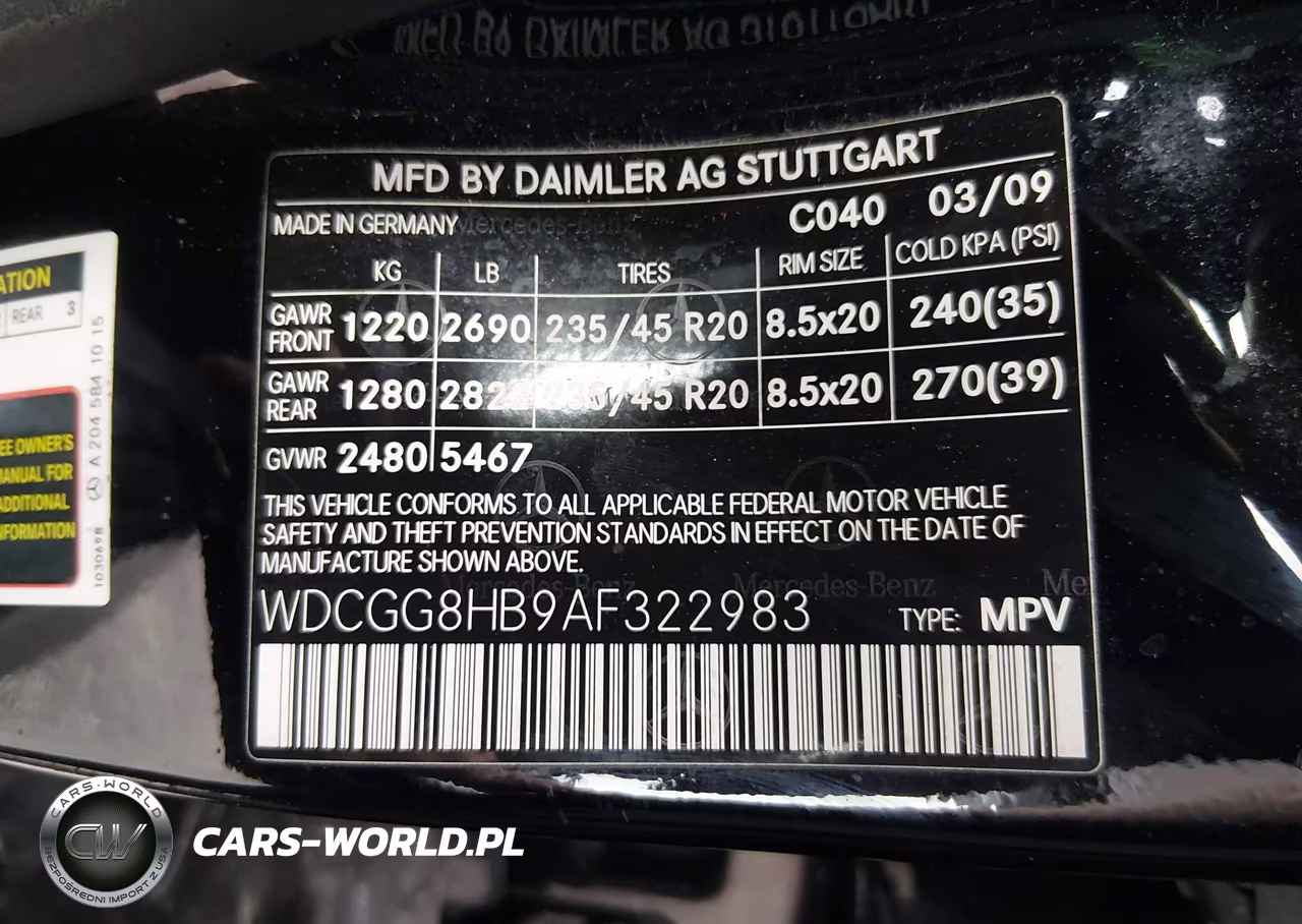 2010 Mercedes-Benz Glk 350 4Matic VIN:WDCGG8HB9AF322983 - 9