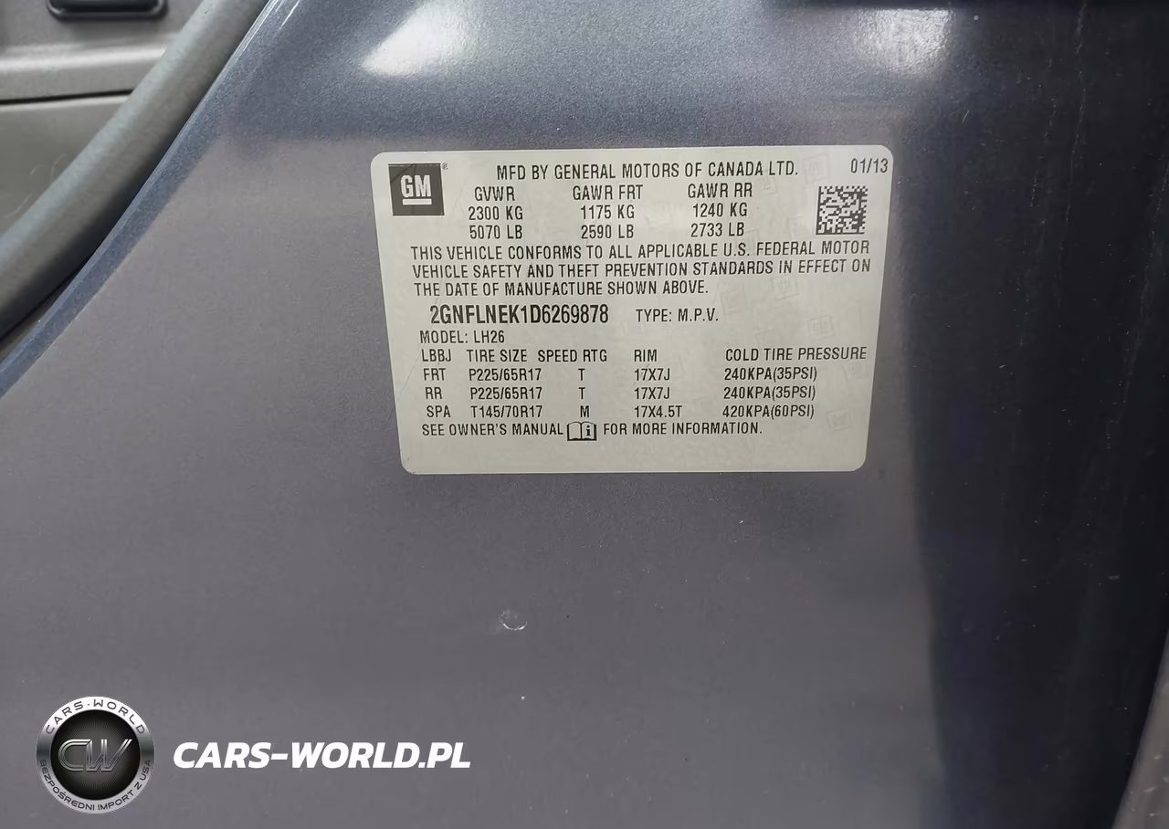 2013 Chevrolet Equinox 2Lt VIN:2GNFLNEK1D6269878 - 9