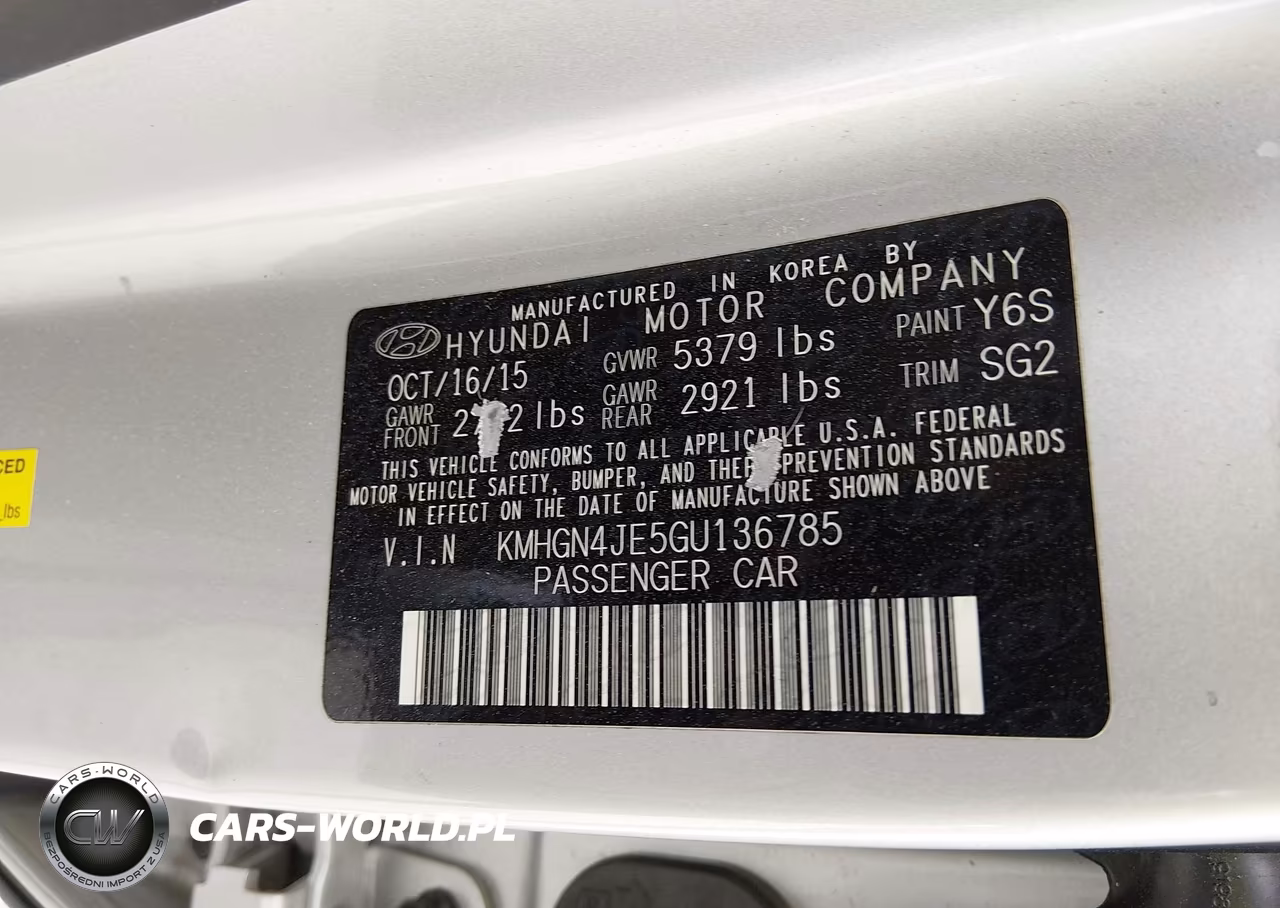 2016 Hyundai Genesis 3.8 VIN:KMHGN4JE5GU136785 - 9