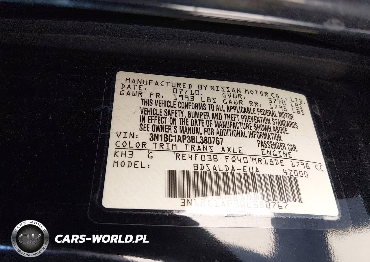 2011 Nissan Versa 1.8S VIN:3N1BC1AP3BL380767 - 9