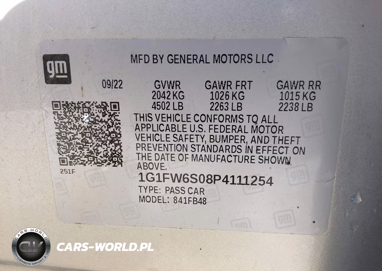 2023 Chevrolet Bolt Ev Fwd 1Lt VIN:1G1FW6S08P4111254 - 9