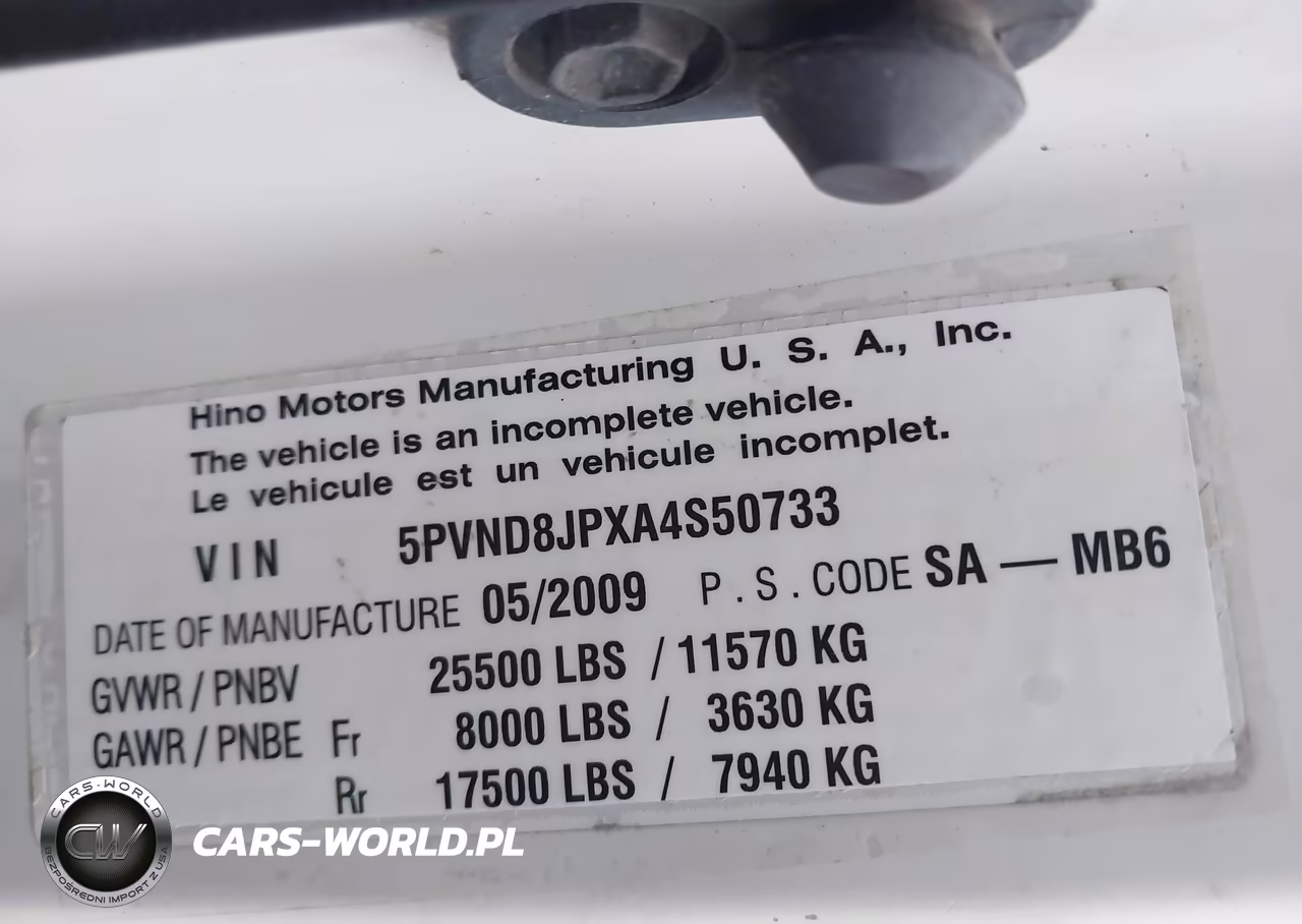 2010 Hino 258 VIN:5PVND8JPXA4S50733 - 9