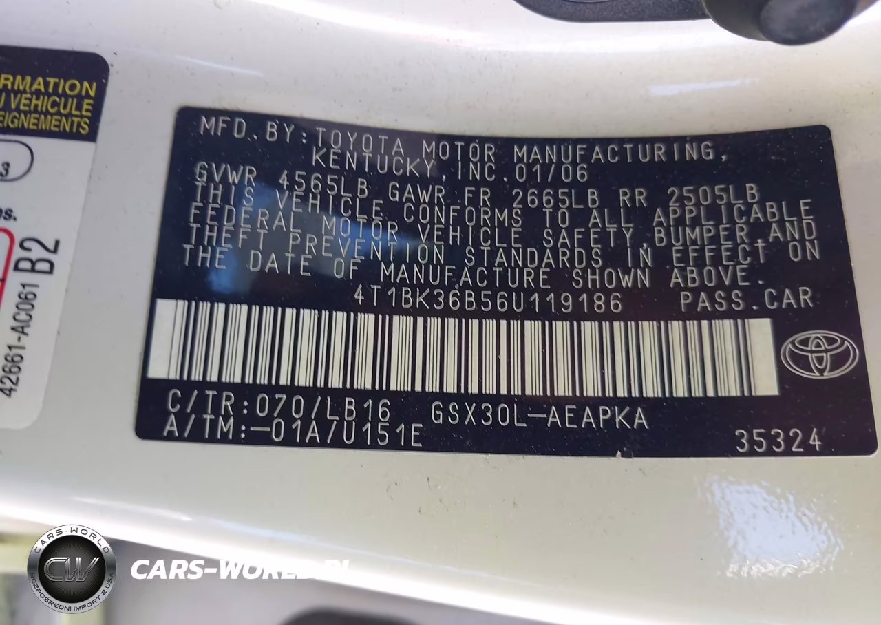 2006 Toyota Avalon Limited VIN:4T1BK36B56U119186 - 9