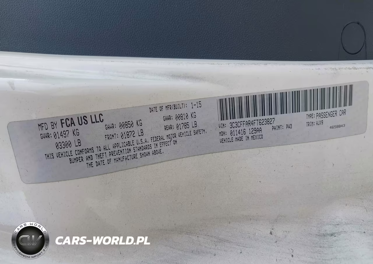 2015 Fiat 500 Pop VIN:3C3CFFAR4FT623827 - 9