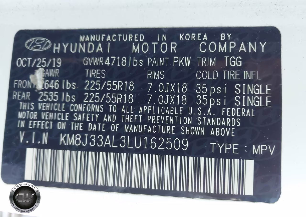 2020 Hyundai Tucson Sel VIN:KM8J33AL3LU162509 - 9