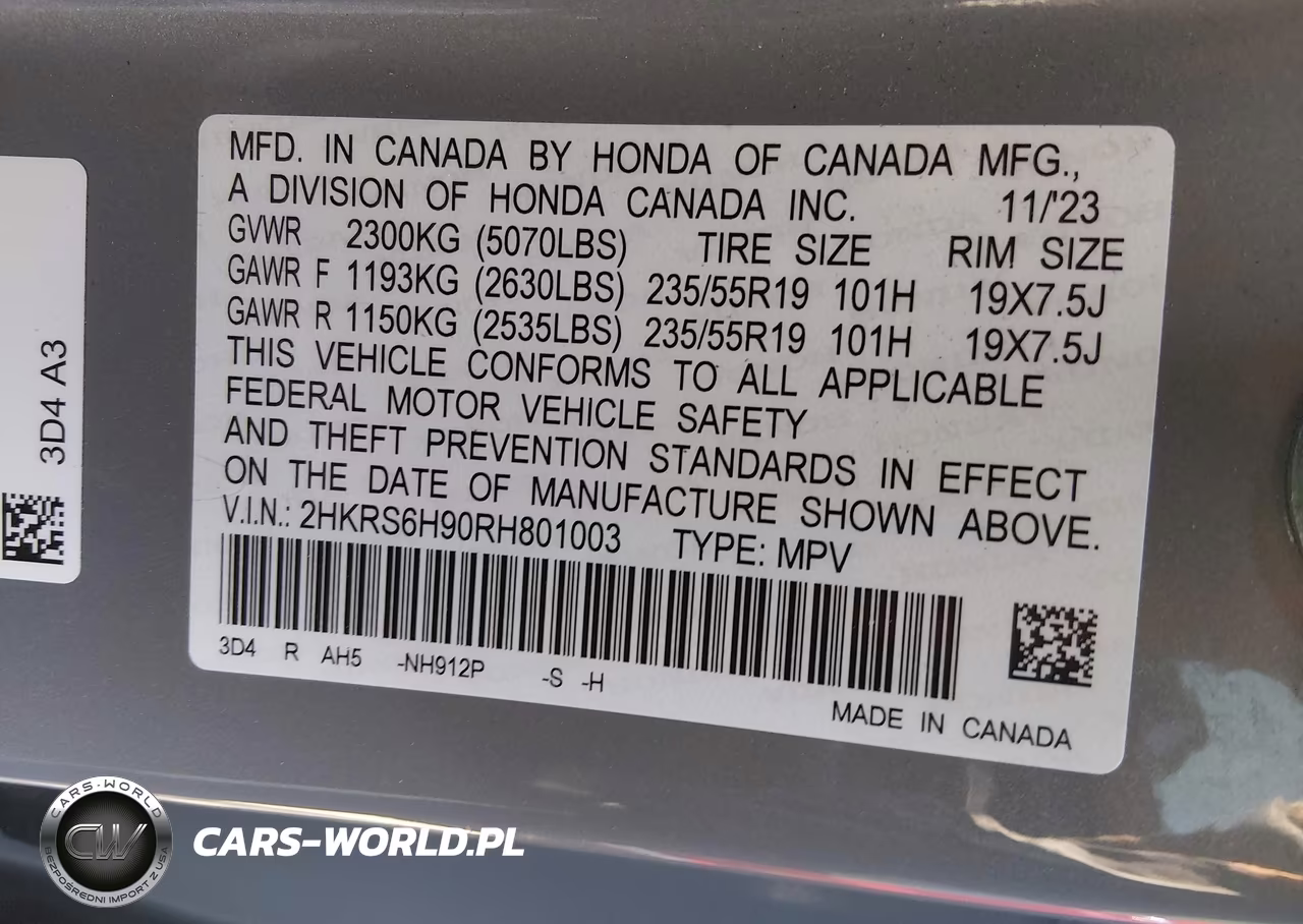 2024 Honda Cr-V Sport Touring VIN:2HKRS6H90RH801003 - 9