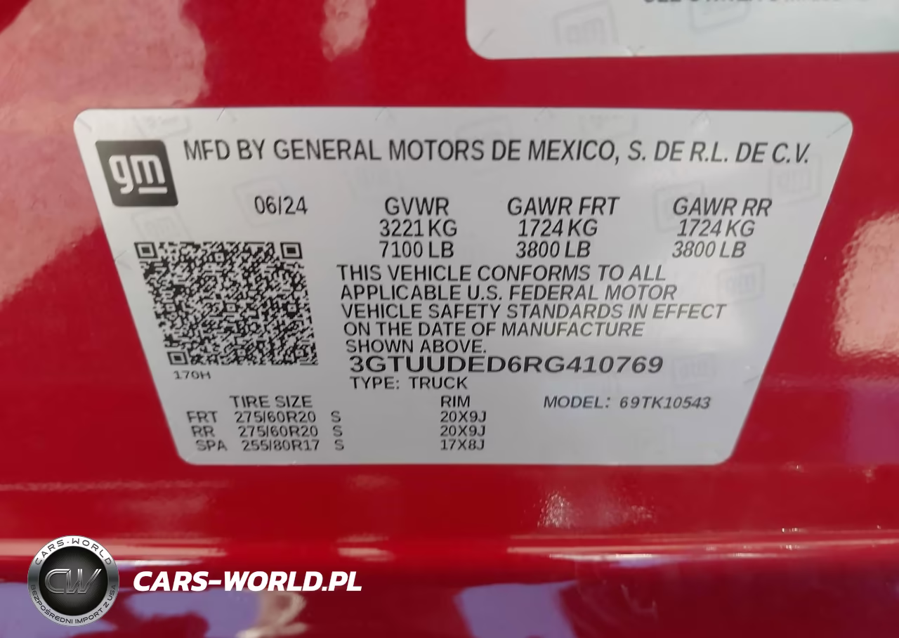 2024 GMC Sierra K1500 Slt VIN:3GTUUDED6RG410769 - 9