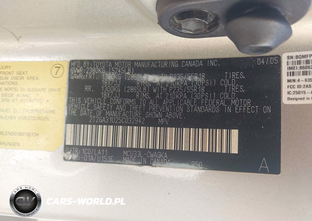 2005 Lexus Rx 330 VIN:2T2GA31U25C032942 - 9