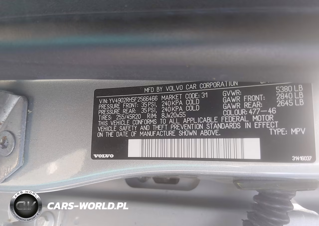 2015 Volvo Xc60 T6 R-Design Platinum VIN:YV4902RH5F2566466 - 9