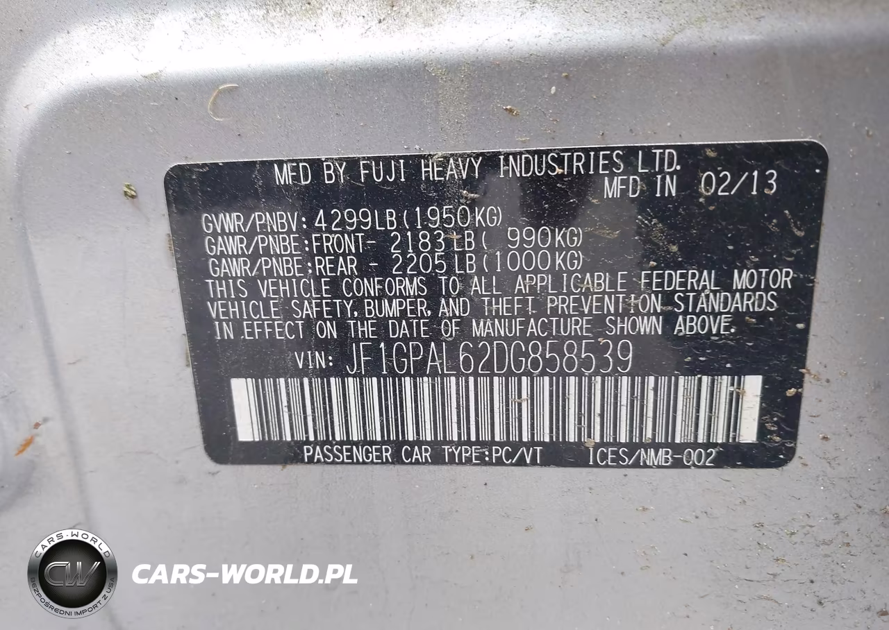 2013 Subaru Impreza 2.0I Sport Premium VIN:JF1GPAL62DG858539 - 9