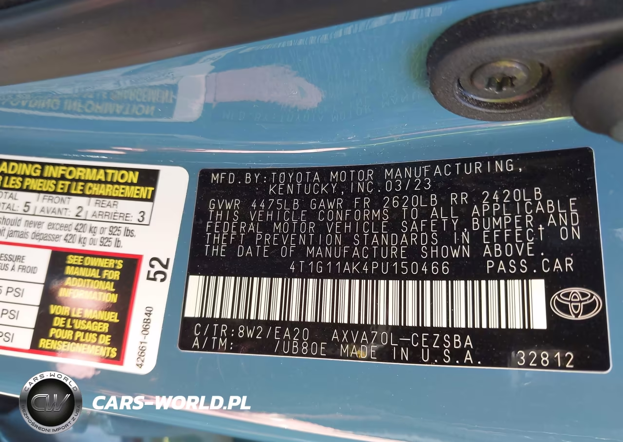 2023 Toyota Camry Se VIN:4T1G11AK4PU150466 - 9