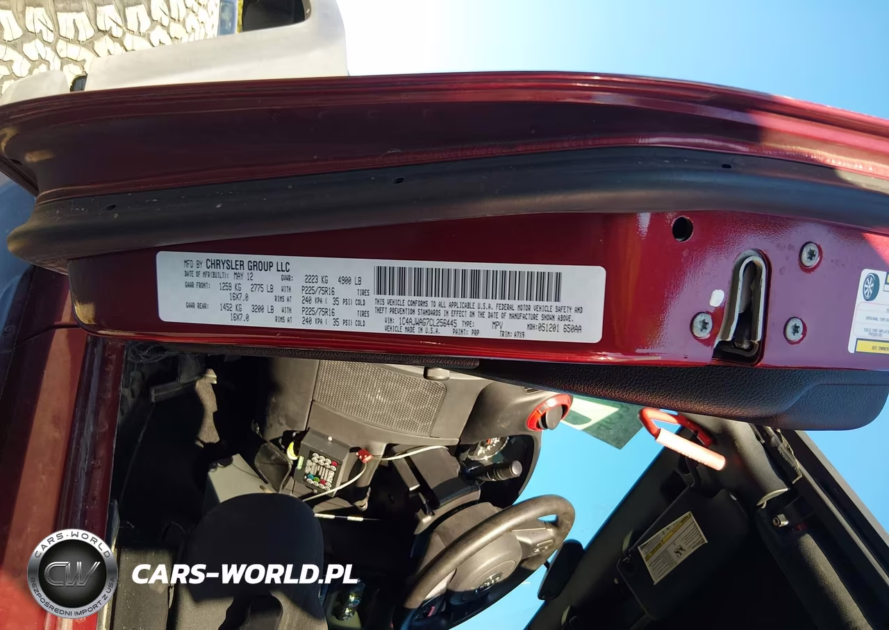 2012 Jeep Wrangler Sport VIN:1C4AJWAG7CL256445 - 9